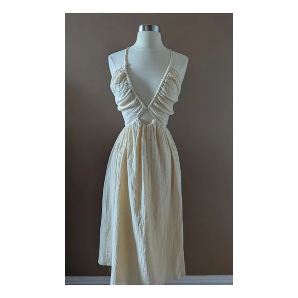LPA Adalia Dress in Cream - Picture 1 of 13